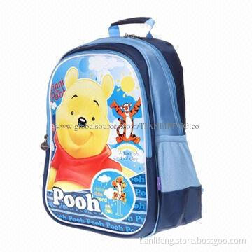 Cute cartoon children's school bags, made of polyester
